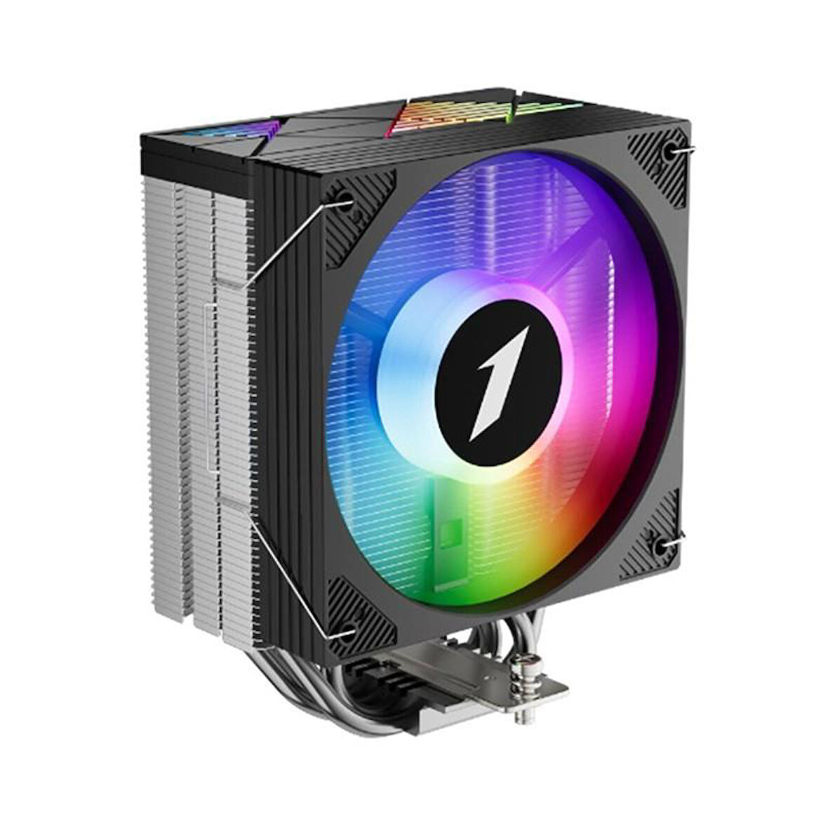 1ST PLAYER CRYO CY12L SİYAH 120MM ARGB 4PIN PWM AM4,AM5/LGA1851-1700 KULE TİPİ İŞLEMCİ HAVA SOĞUTUCU