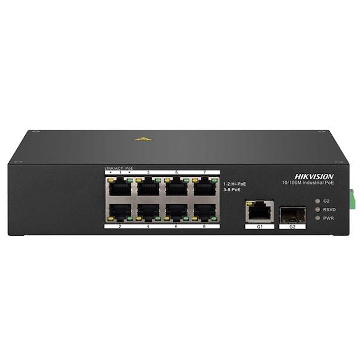 HIKVISION 8port FULL PoE DS-3T0310HP 10/100 1X SFP Yönetilemez Switch (Adaptör Yok)