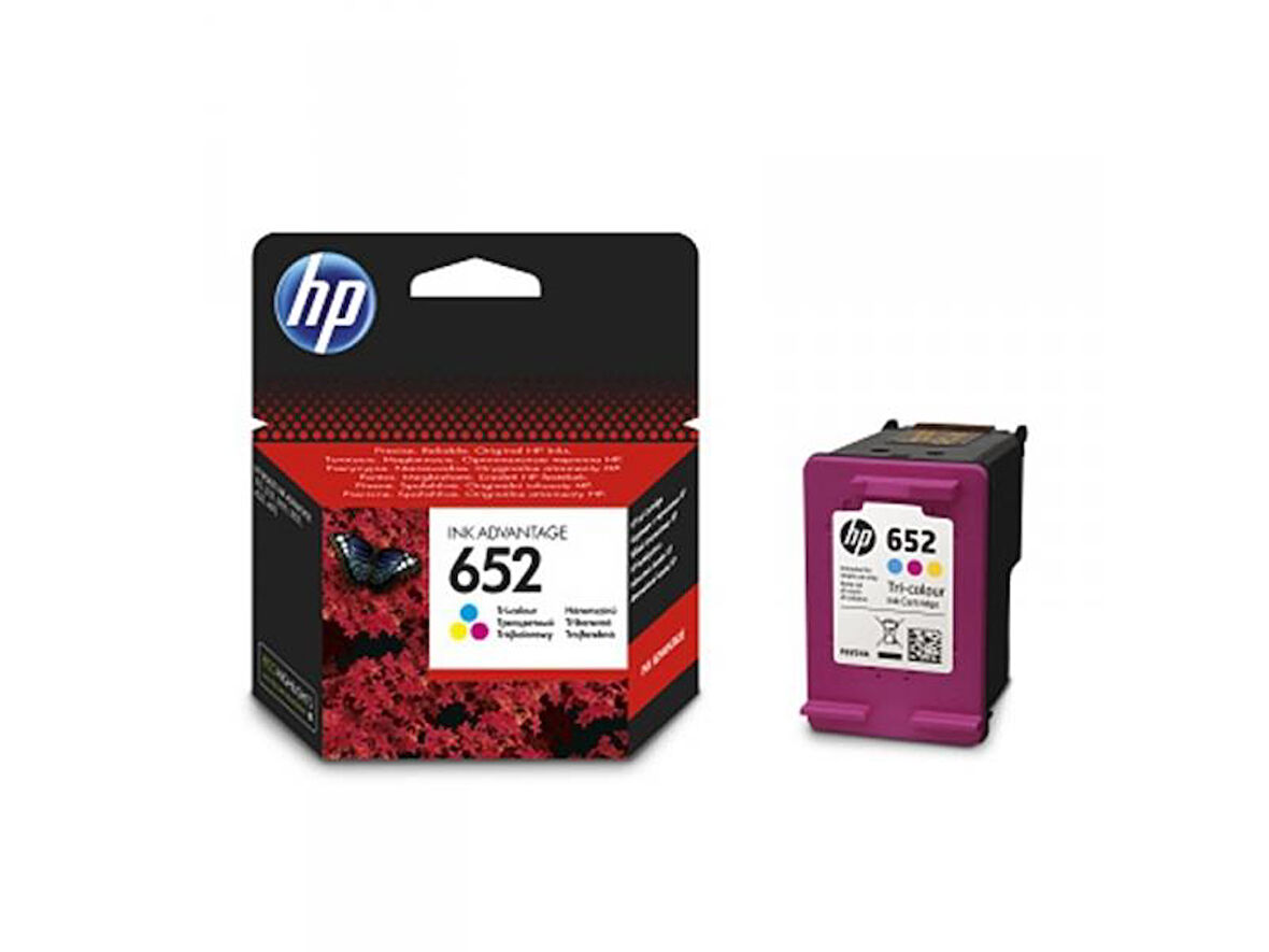 HP F6V24A (652) 3 RENKLİ MÜREKKEP KARTUŞ
