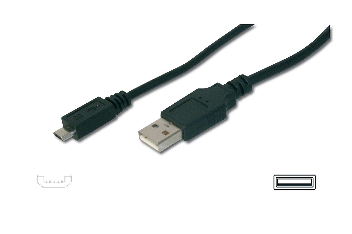 Digitus  AK-300110-010-S 1m USB  A E Mikro USB