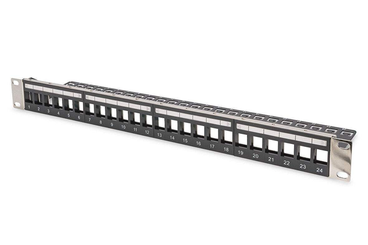 Digitus DN-91411-LF 24'lü 1U siyah boş patch panel