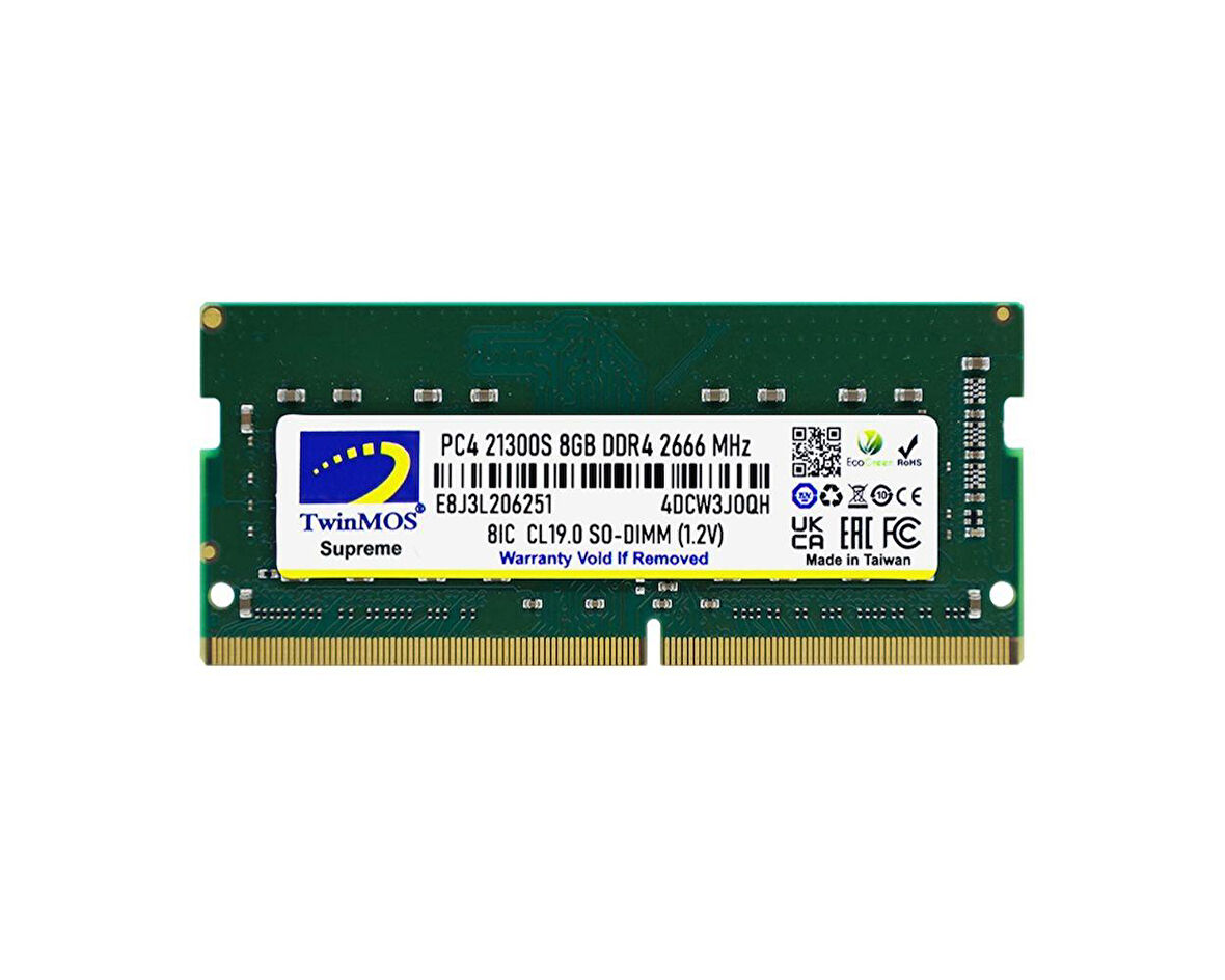 Twinmos 8Gb Ddr4 2666MHz N.Book Ram MDD48GB2666N
