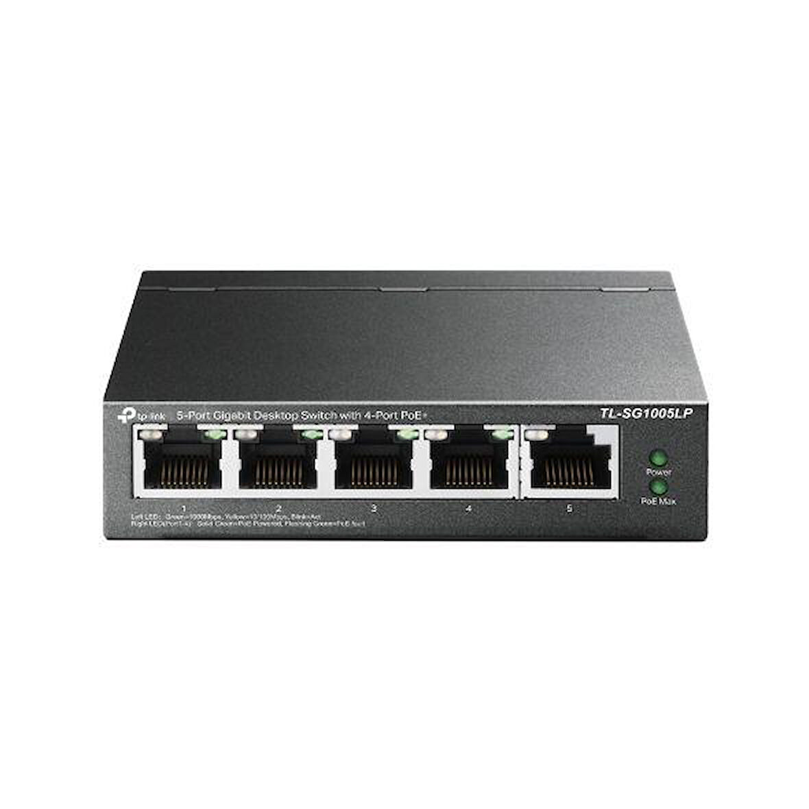 Tp FestaTL-SG1005LP 40W 5GE Switch,4'ü PoE,Metal