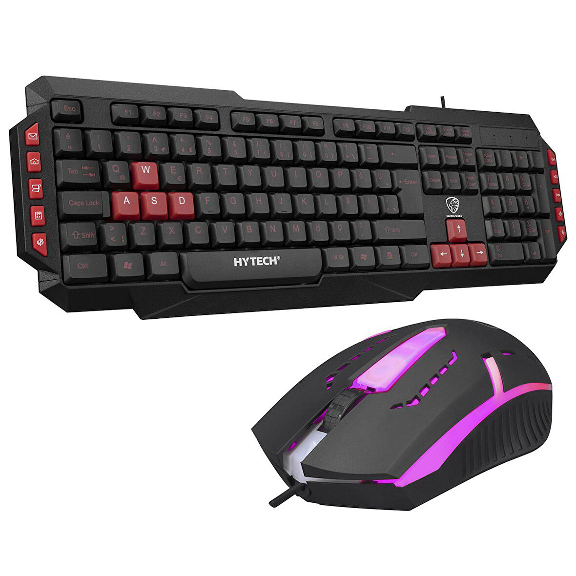 Hytech HYK-46 GAMY USB Q klavye-mouse kırmızı-
