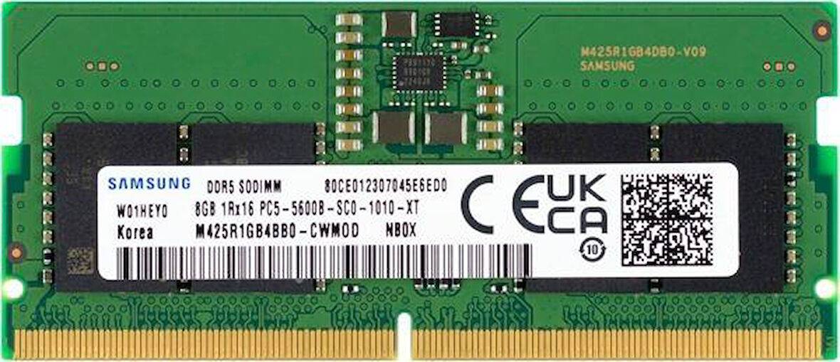 SAMSUNG 8 GB DDR5 5600 MHz SODIMM KUTUSUZ