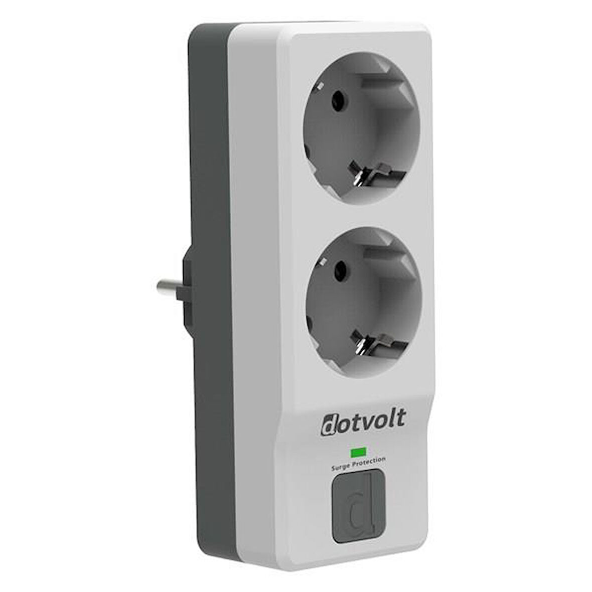 DOTVOLT 2-li Surge Hunter 350 Joules Akım Koruma Prizi 1.5metre Siyah