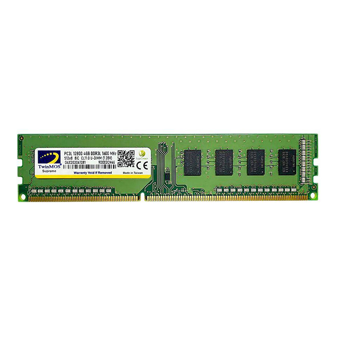 TWINMOS 4GB 1600MHz DDR3 1.35V PC Ram MDD3L4GB1600D