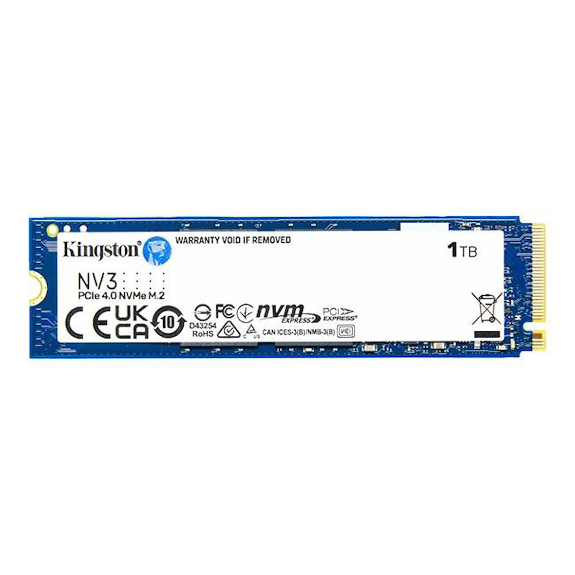 KINGSTON NV3 1TB 6000/4000MBs NVMe PCIe M.2 SSD SNV3S/1000G