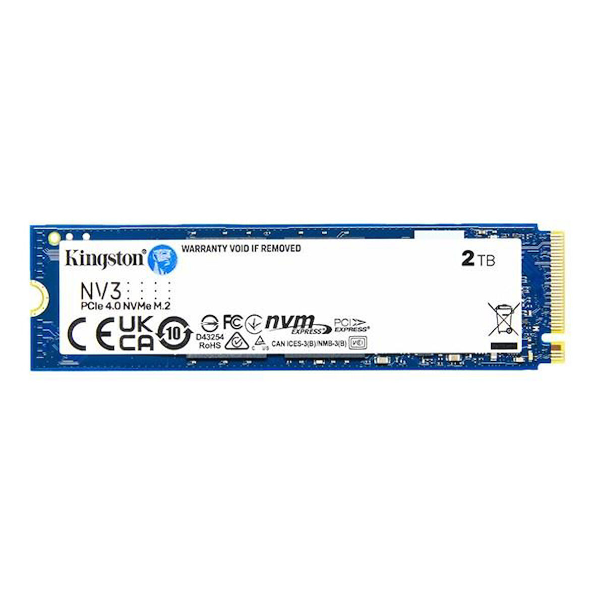 KINGSTON NV3 2 TB 6000/5000MB/s PCIe 4.0 NVME SSD SNV3S/2000G