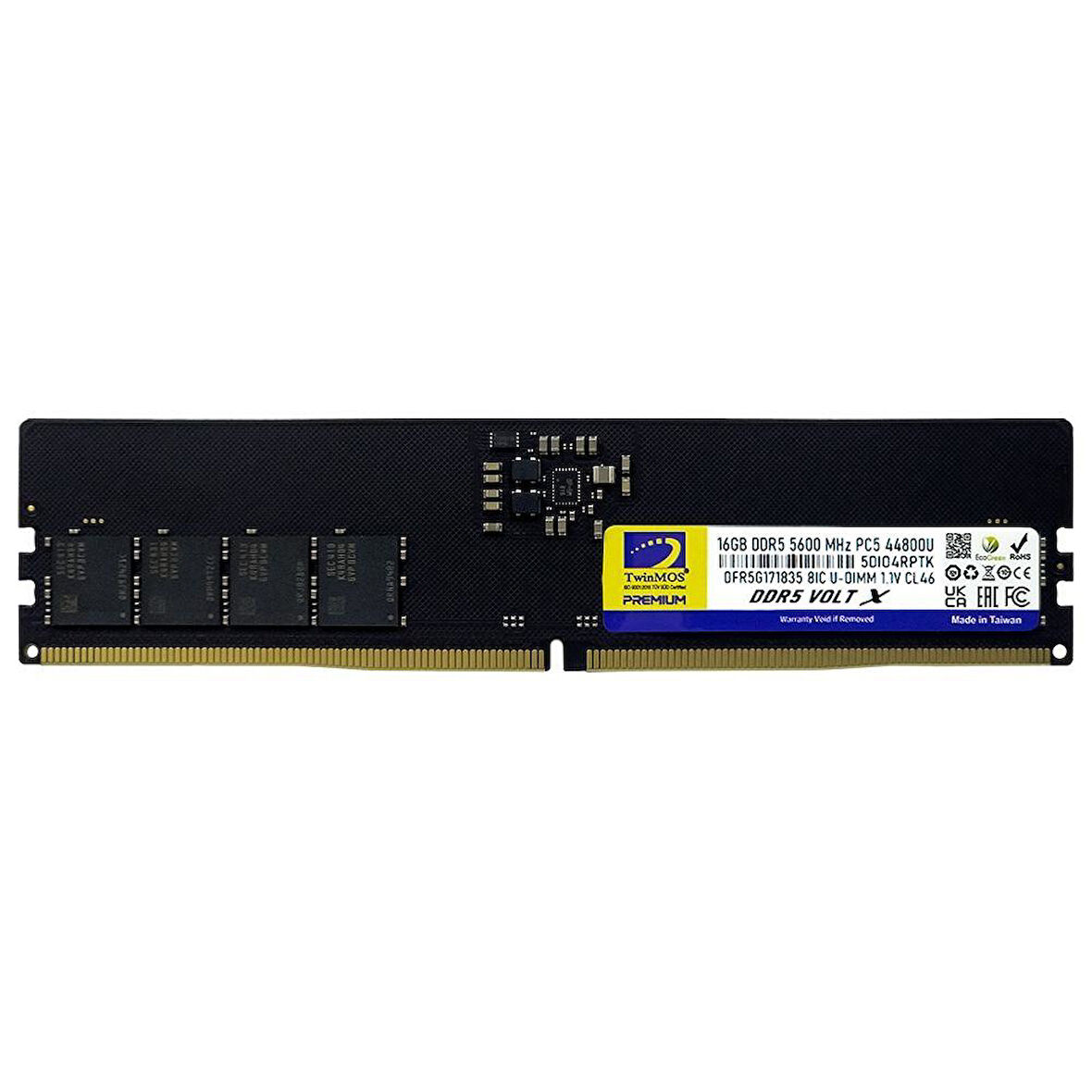 Twinmos 16Gb Ddr5 5600MHz CL46 Pc Ram