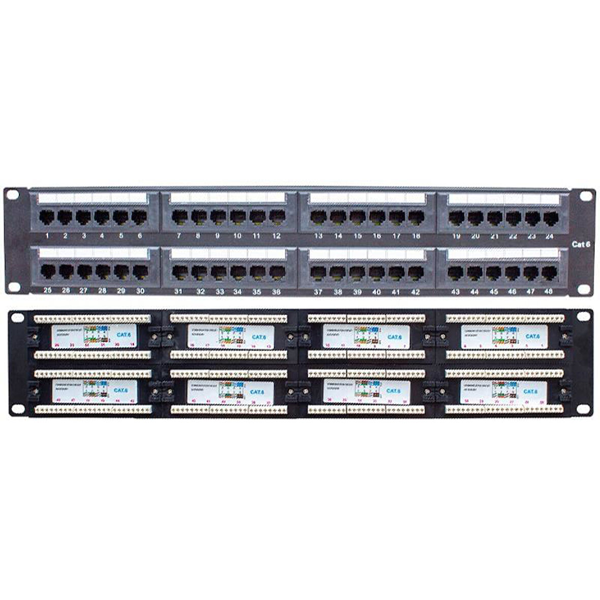 Powermaster PM-18501 48 Port UTP CAT6 Patch Panel