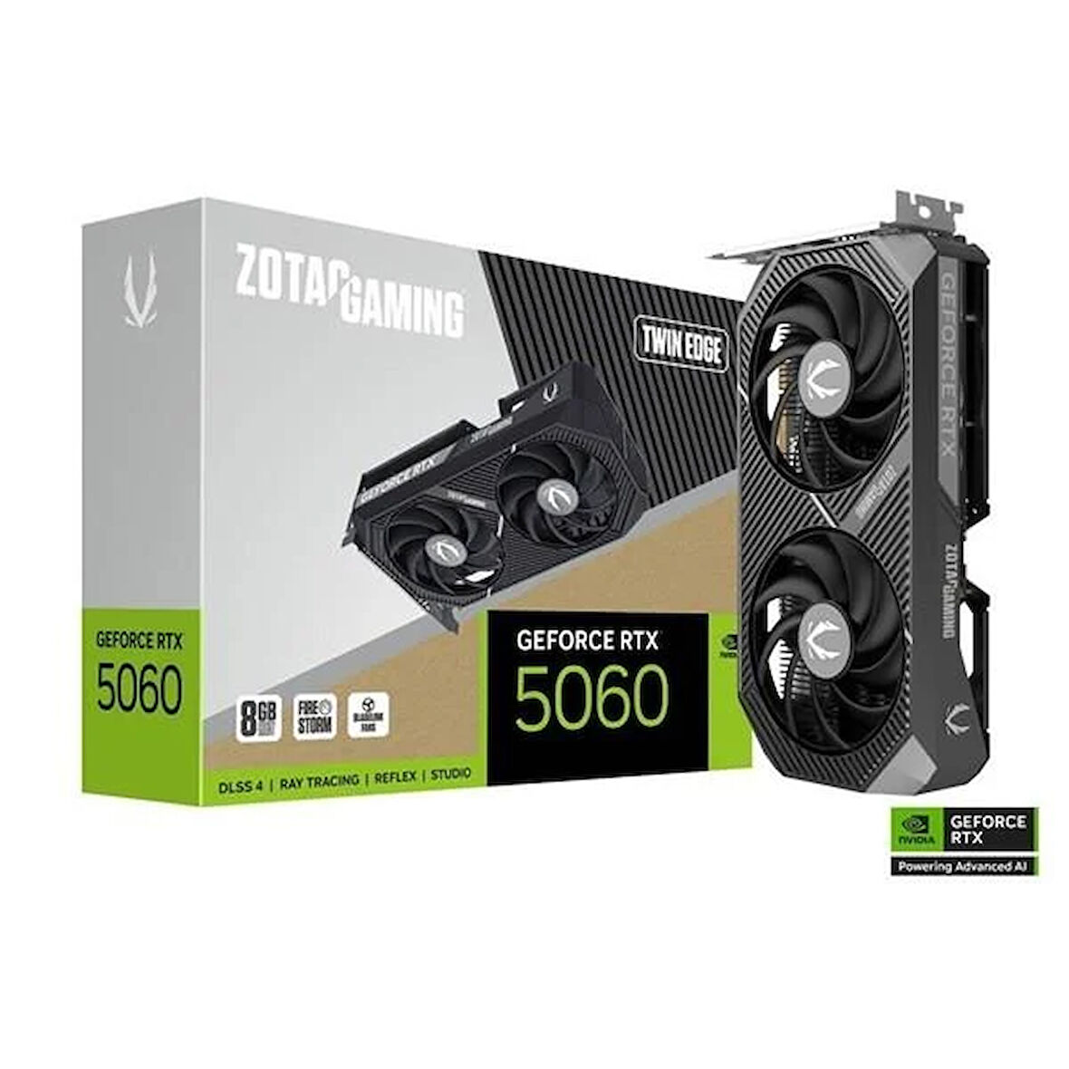 ZOTAC RTX5060 8GB TWIN EDGE ZT-B50600E-10M GDDR7 128bit HDMI DP PCIe 5.0