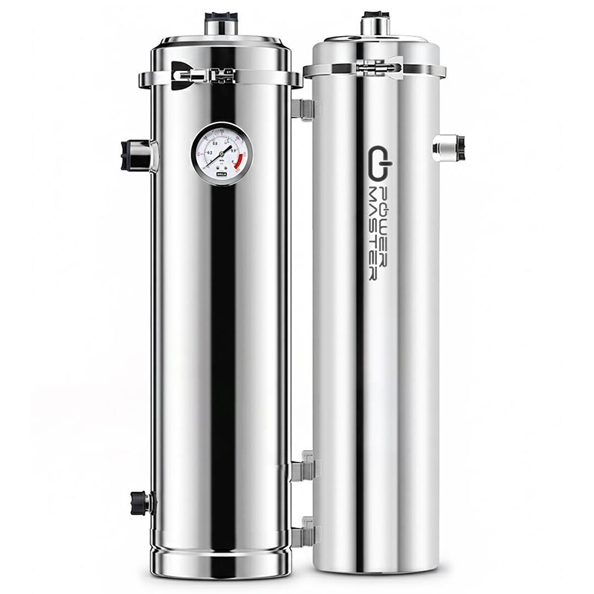 PowerMaster PM-28654 Ana Hat Su Arıtma Sistemi 10.000 L/Saat Paslanmaz Çelik Gövdeli Yıkanabilir UF-PVDF Filtreli