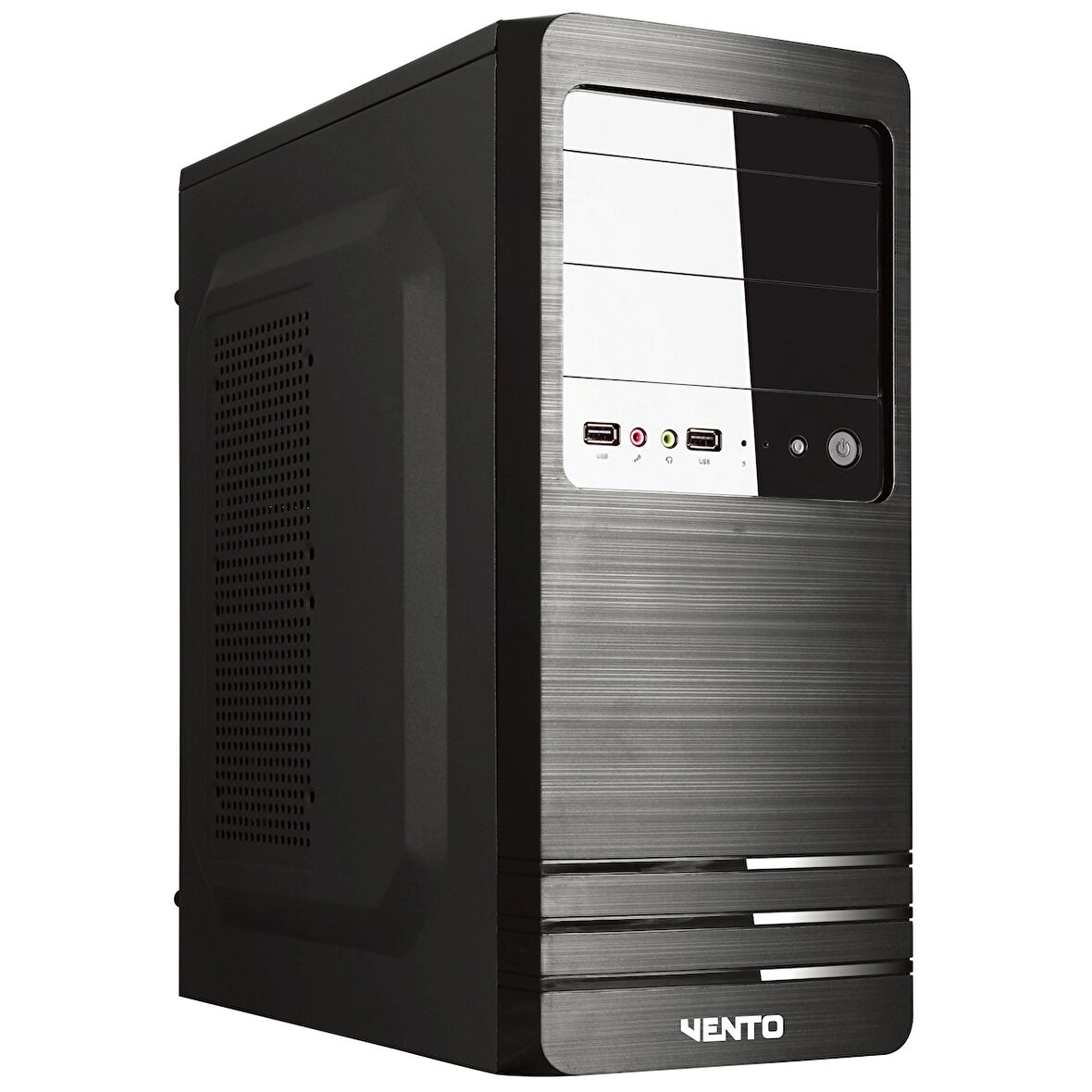 VENTO VS114F 300W 1x8CM/2x12CM FAN ATX 1xUSB2.0/1xUSB3.0 SİYAH KASA