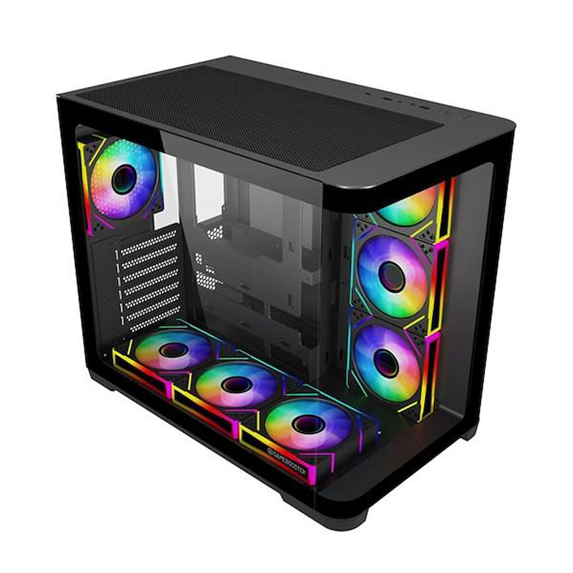 GAMEBOOSTER 850W 80+ BRONZE GB-G2852B-850W 7-FANLI GAMING MID-TOWER PC KASASI