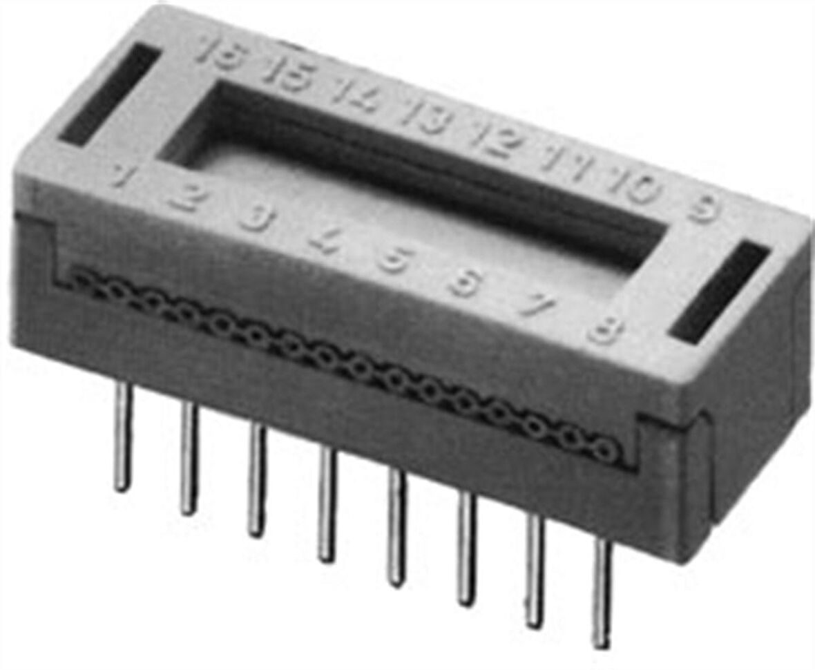 DIP Konnektör, 8 Pin Bacaklar 3,3mm