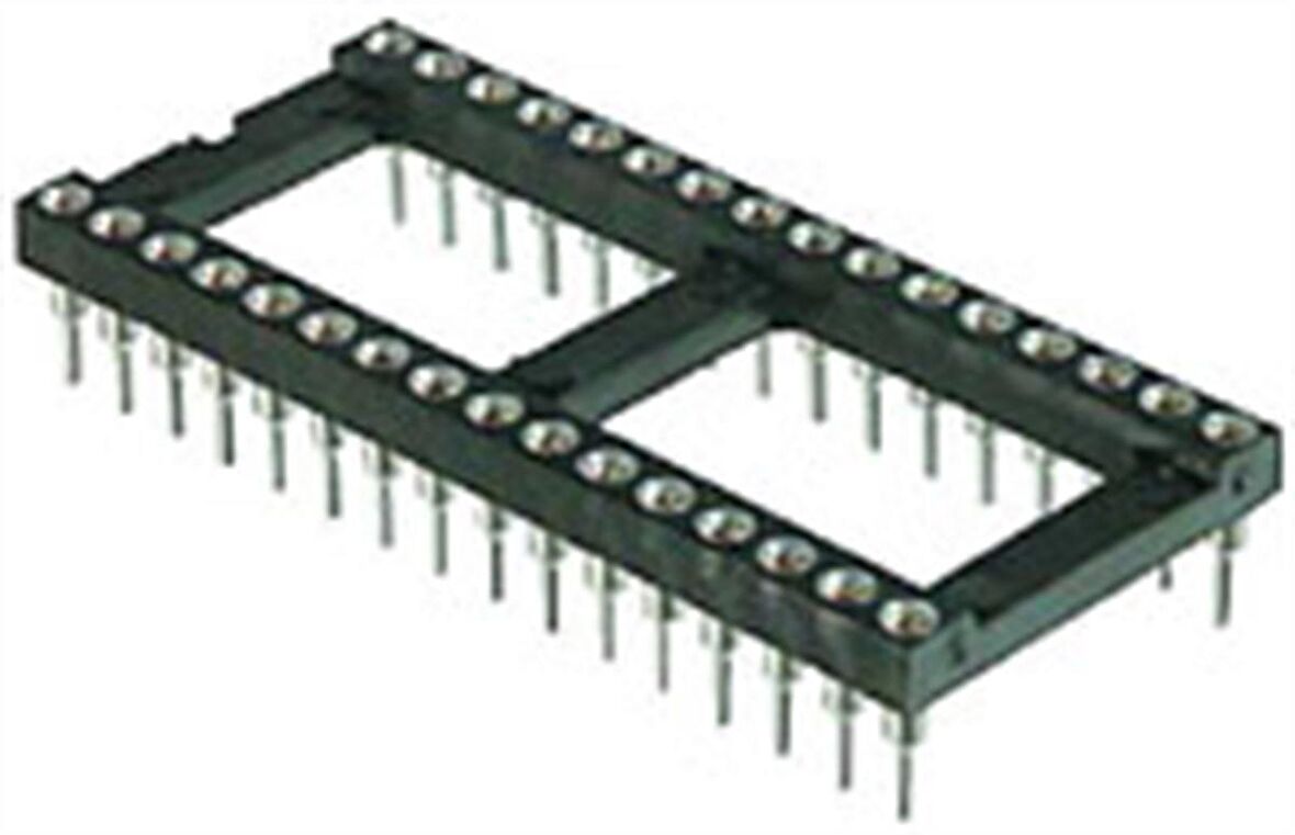 Precision Soket, 20 Pin, Bacak aralığı 15,24 mm 