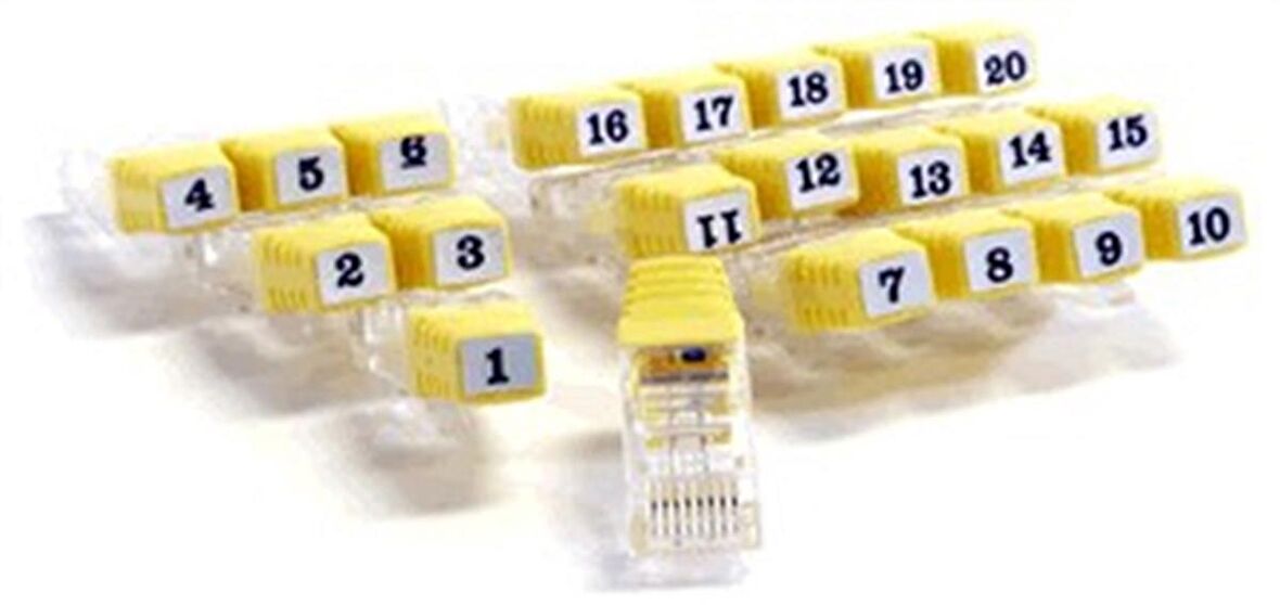 Resi-Tester TM cihazları için 1 Set (1 ile 20 arası) RJ45 Kablo Belirleyicisi (Wiremapper) 