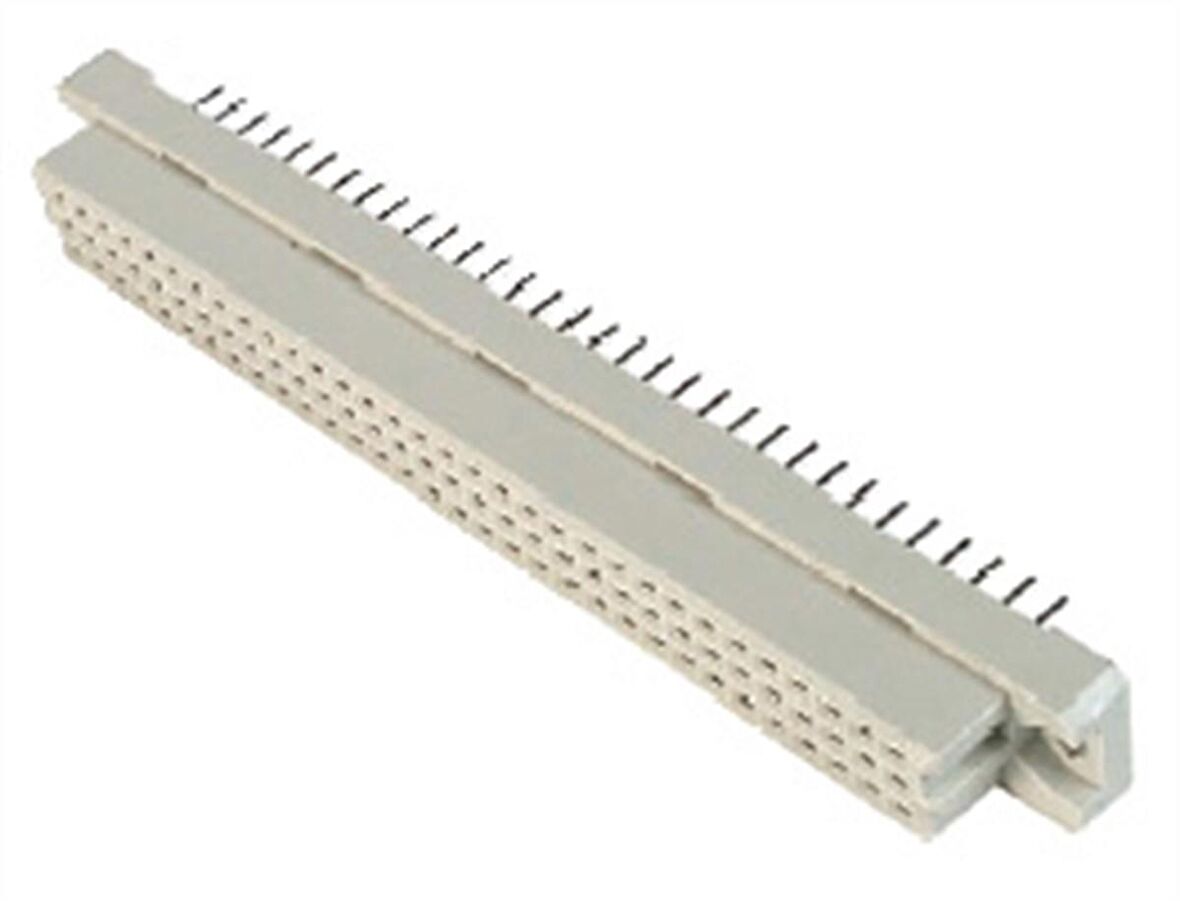 DIN41612, stil C, dişi, süz, 64 kontak, , Sıra AC, 4 mm