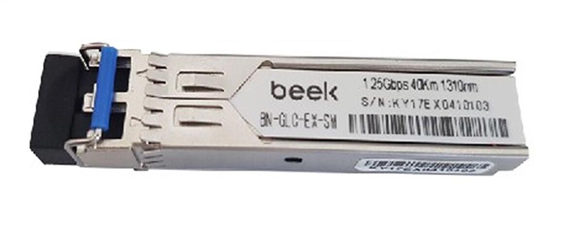 Beek 1000Base-LX (LC/40Km/1310nm/Single-Mode) SFP Modül, 1.25Gb/s, Cisco, Extreme, NORTEL, ZTE, Huawei, Alcatel, ZyXEL, Netgear, AVAYA, Juniper, Linksys, Enterasys ürünleriyle uyumlu