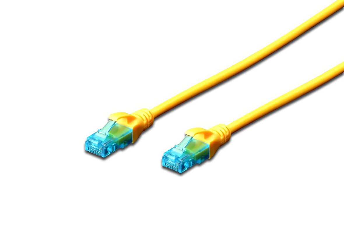Beek CAT. 5E Patch Kablo, UTP, 0.25 metre, AWG 26, Sarı Renk