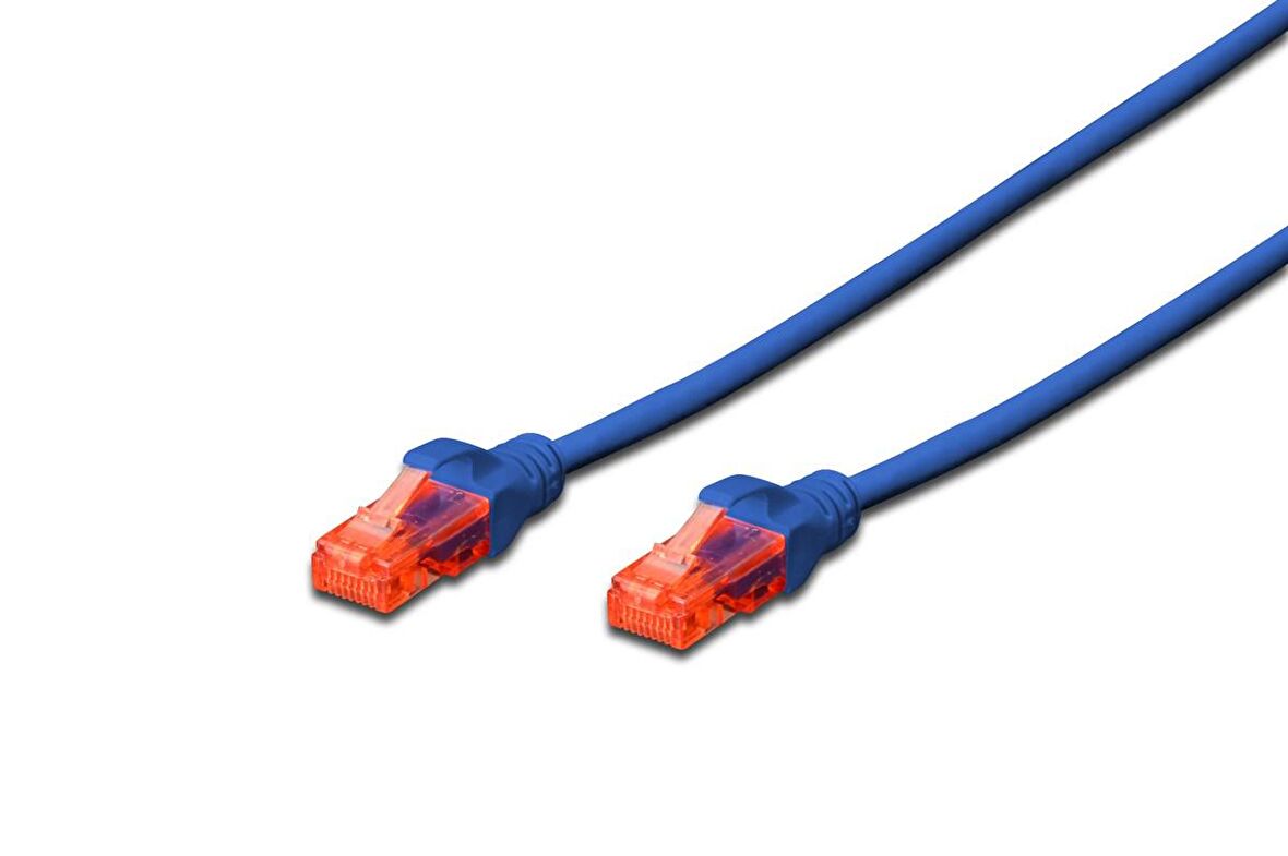 Beek CAT. 6 Patch Kablo, U/UTP, 0,25 metre, AWG 26, Mavi Renk, LSZH