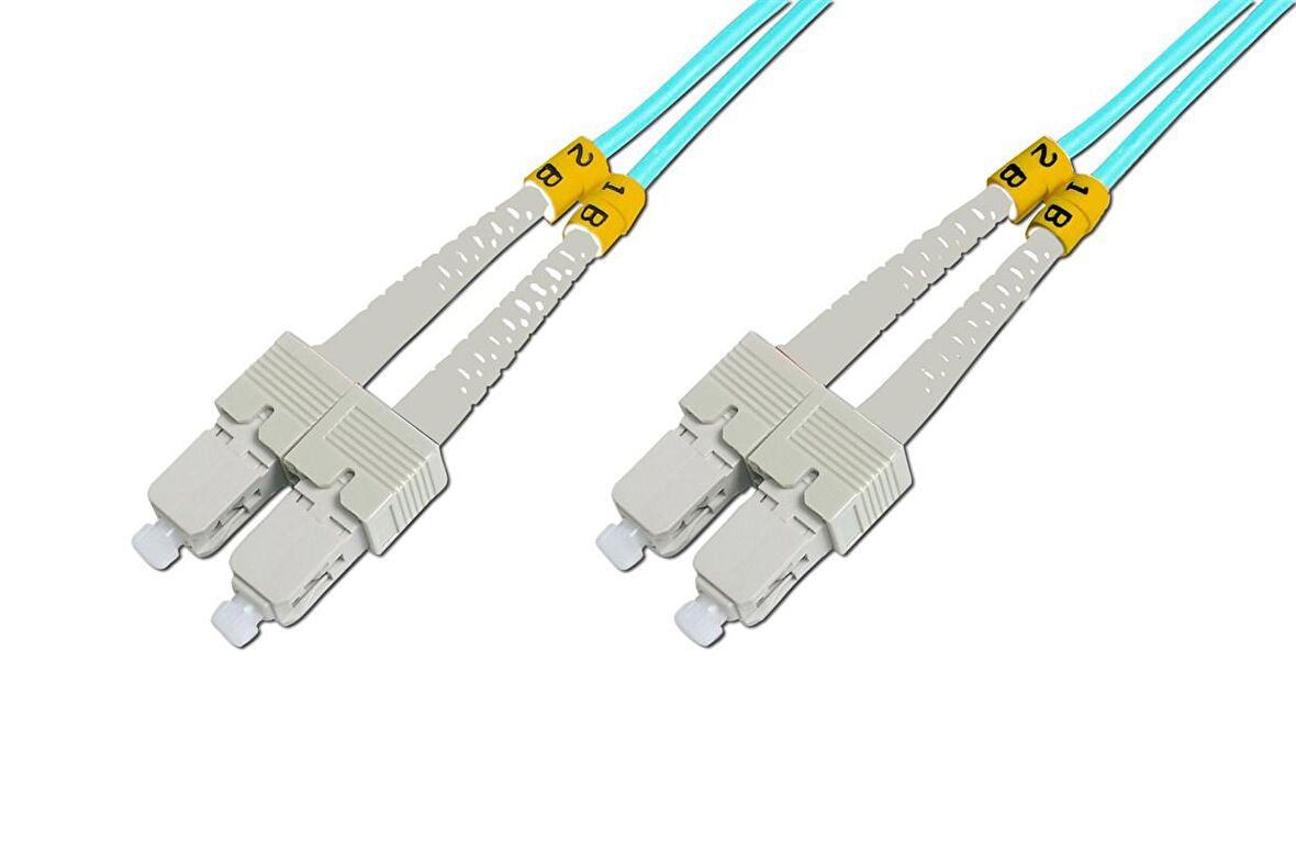 Beek SC - SC Fiber Optik Patch Kablo, Multimode OM 3 50/125 Duplex, 3.0mm, LSZH, 10 metre 