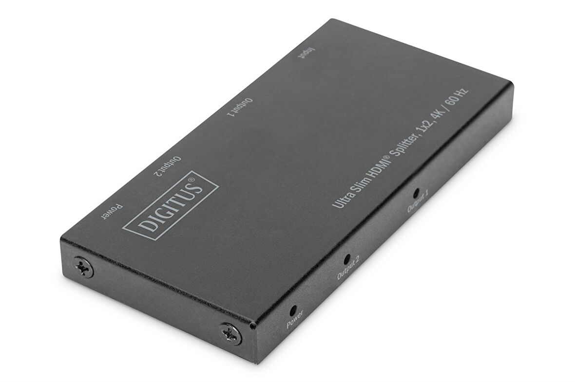 Digitus Ultra İnce 2 Port&#039;lu HDMI Çoklayıcı, 4K/60Hz HDR, HDCP 2.2, 18 Gbps, elektrik beslemesi Micro USB
Digitus Ultra Slim HDMI Splitter, 1x2, 4K/60Hz HDR, HDCP 2.2, 18 Gbps, Micro USB powered