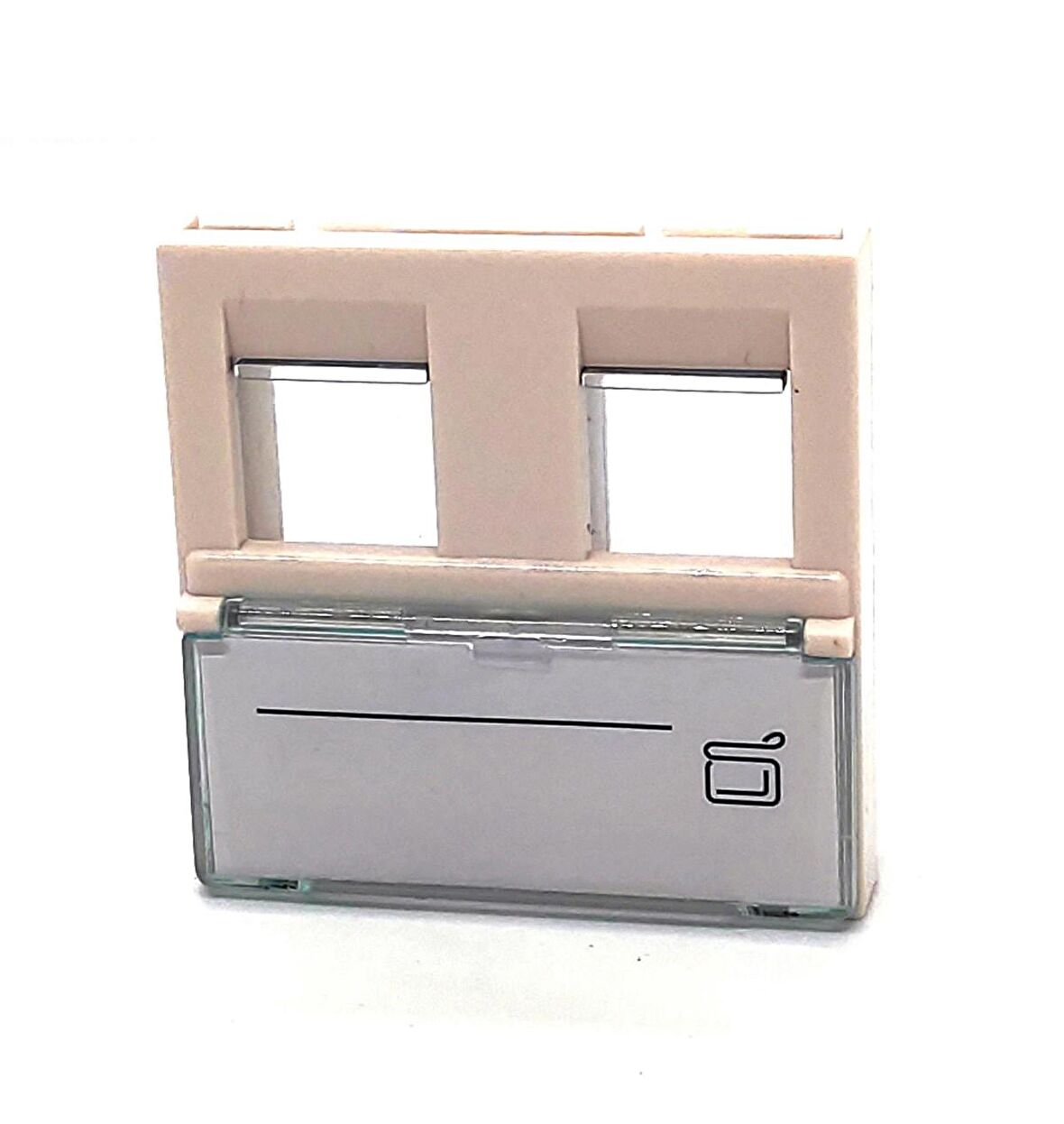 Beek Keystone Jack (RJ11&amp;RJ45) Takmak İçin Fransız Tipi 2’li Priz (45/45 mm), Şeffaf Etiket Alanına Sahip, Beyaz Renk
Beek French Face 45*45mm two Ports faceplate with sticker,color: White Suitable for RJ11&amp;RJ45 modular keystone