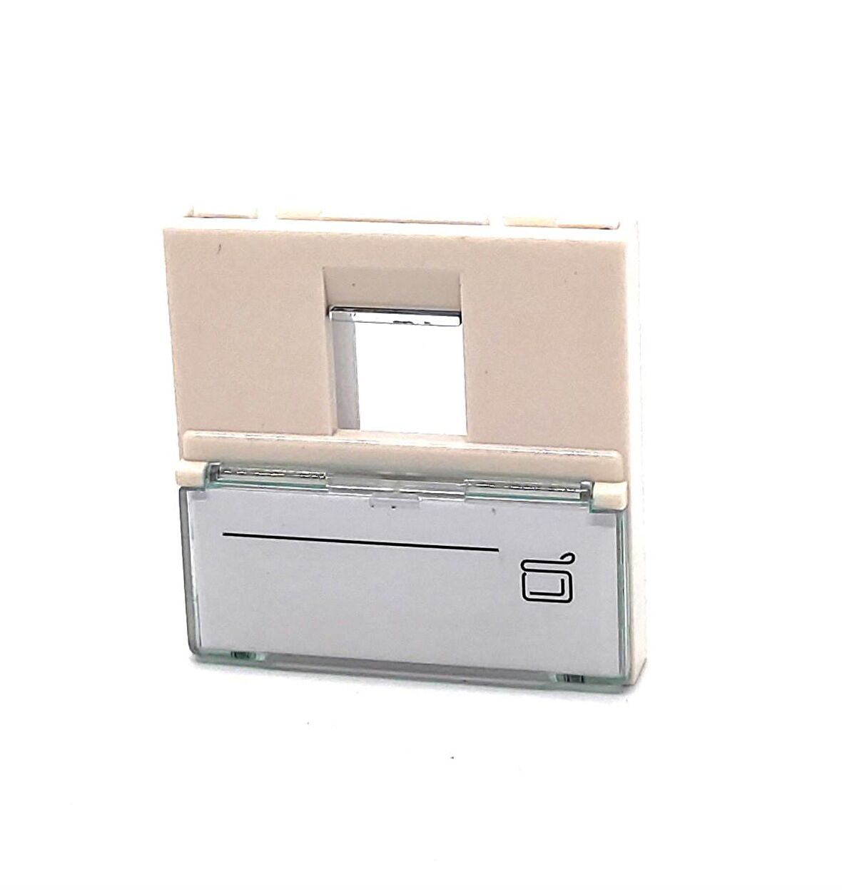 Beek Keystone Jack (RJ11&amp;RJ45) Takmak İçin Fransız Tipi Tekli Priz (45/45 mm), Şeffaf Etiket Alanına Sahip, Beyaz Renk
Beek French Face 45*45mm single Ports faceplate with sticker,color:White, Suitable for RJ11&amp;RJ45 modular keystone