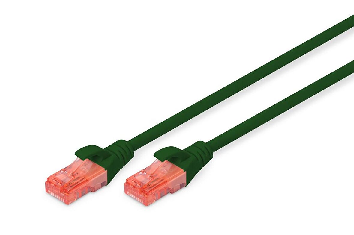 Digitus Patch Kablo, U-UTP, CAT. 6, 10 metre, AWG 26/7, Cu, LSZH, yeşil renk