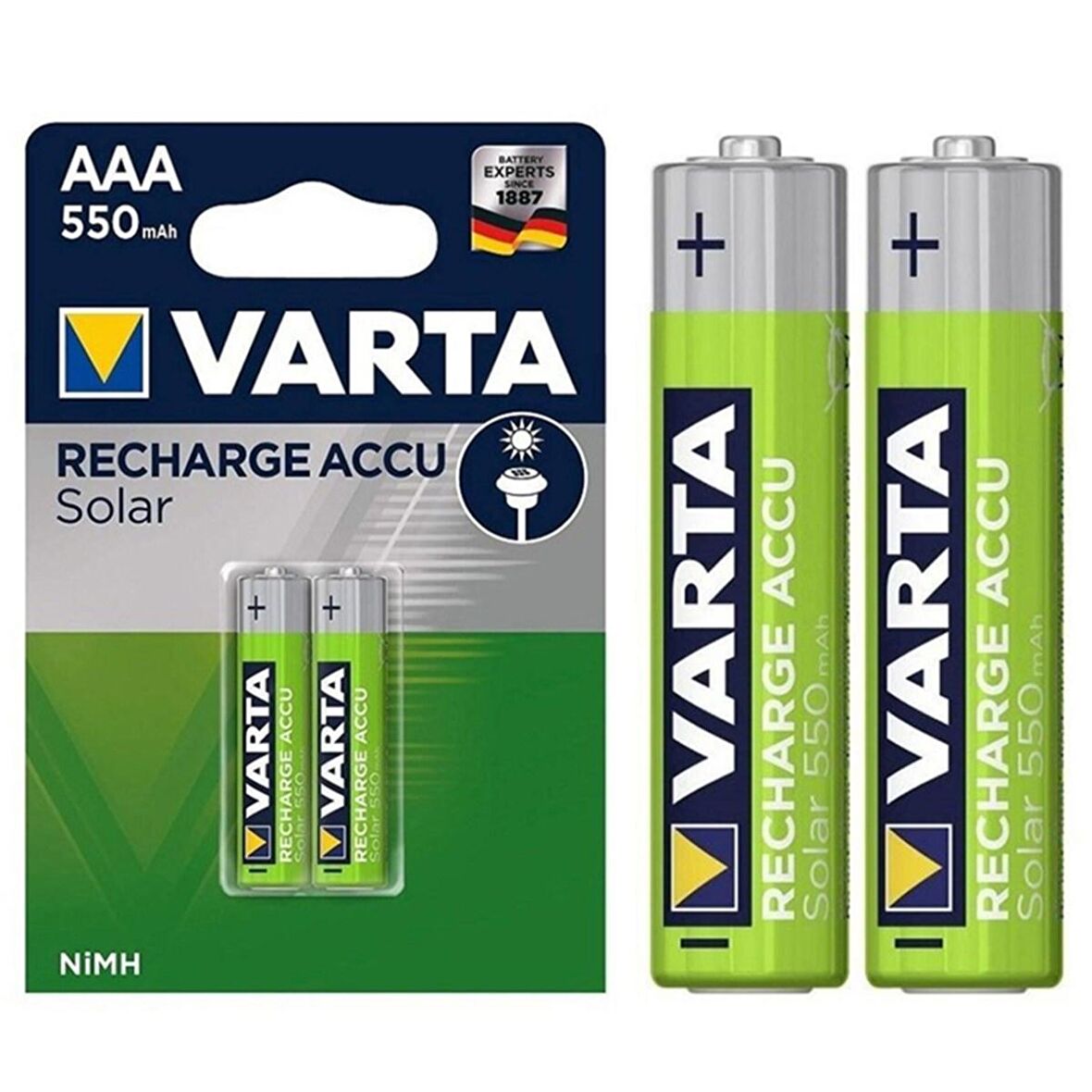 VARTA NI-MH 1.2 VOLT - 550 MAH HR03 AAA ŞARJLI 2Lİ İNCE KALEM PİL