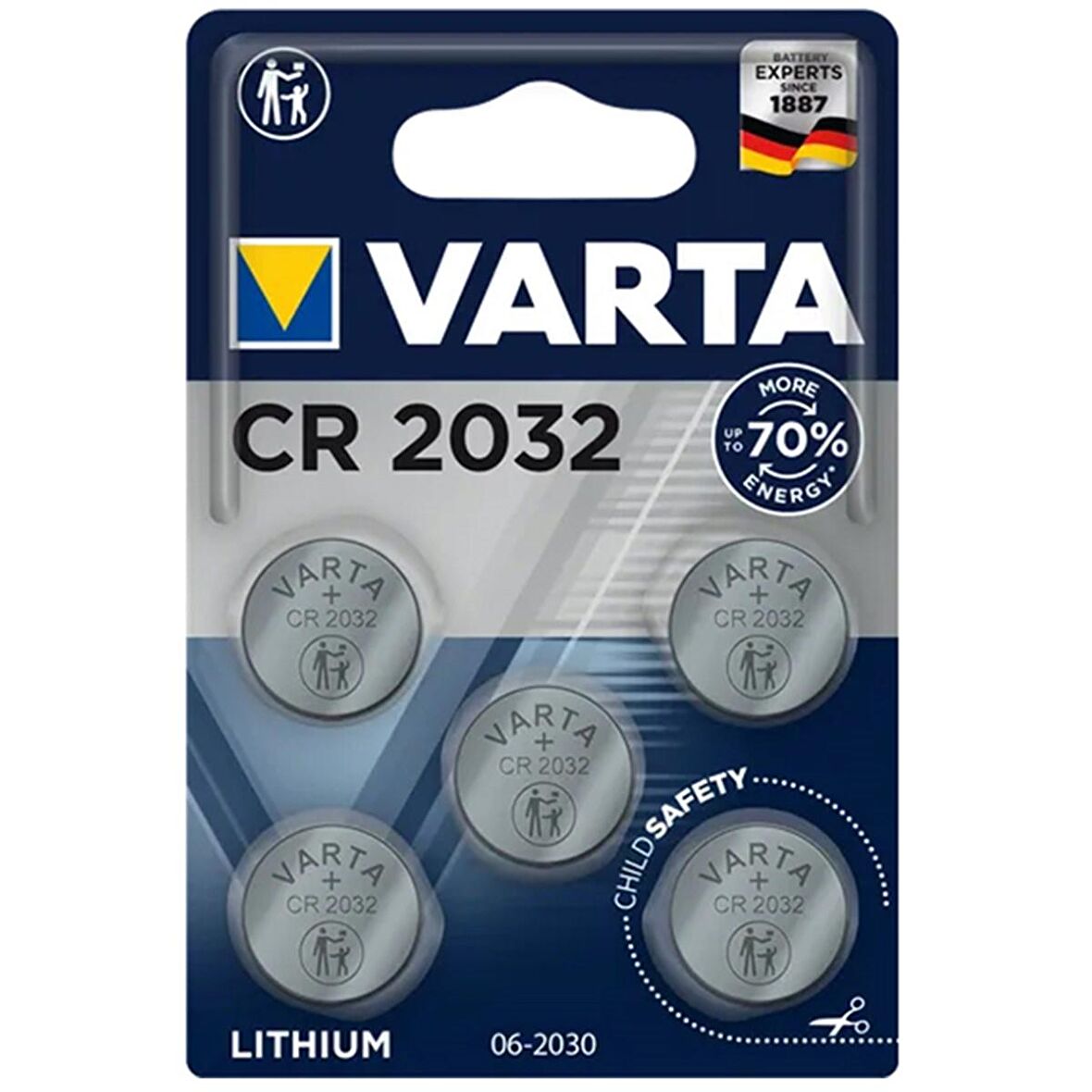 VARTA CR2032 3 VOLT LİTYUM PİL (5Lİ PAKET FİYATI)