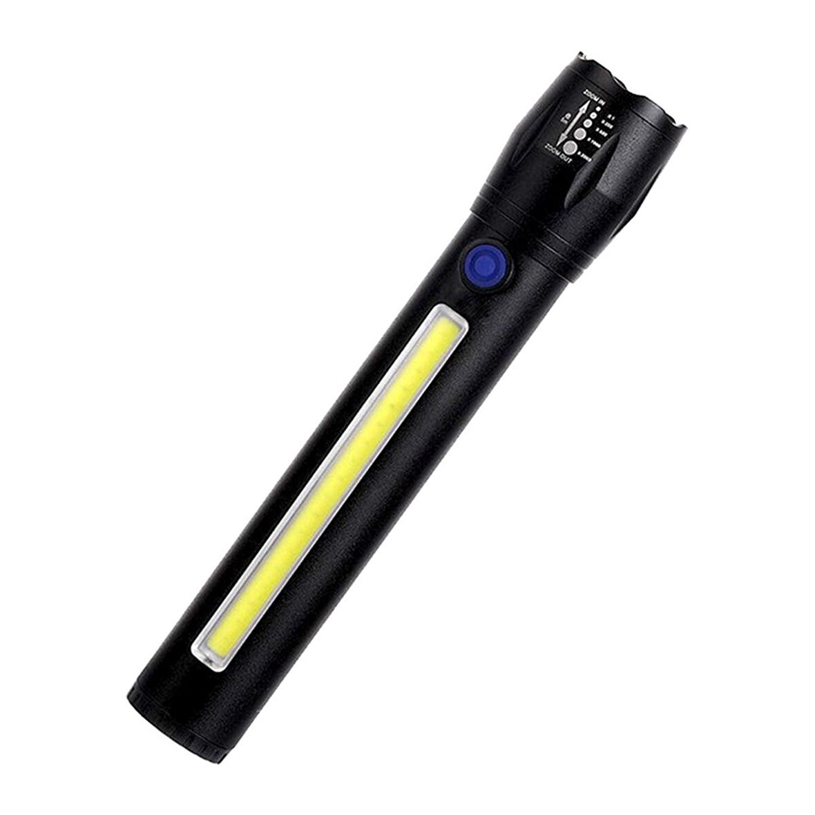 POWERMASTER PM-14621 METAL FLASHLIGHT COB POWER LEDLİ ŞARJLI EL FENERİ