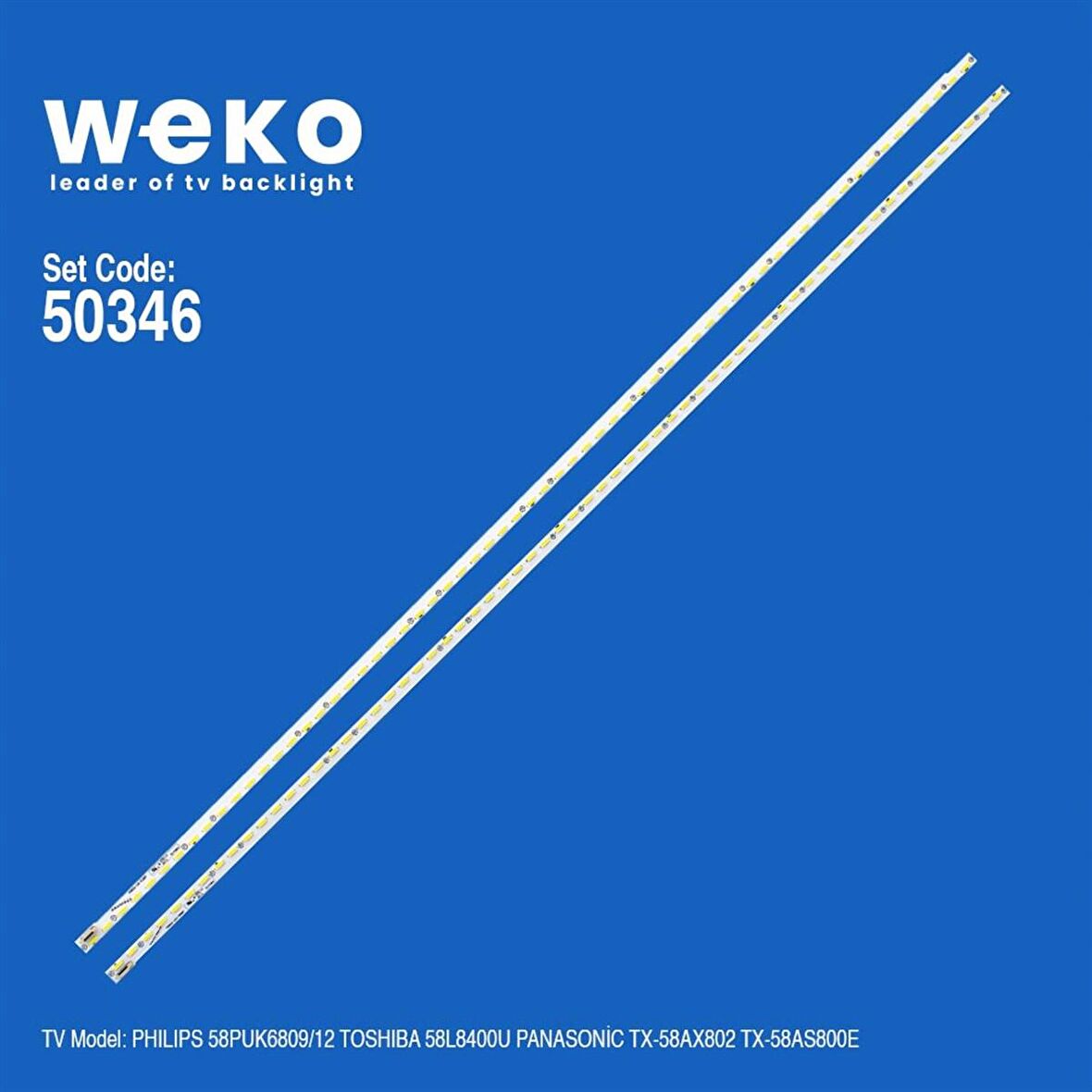 WKSET-5346 35690X1 36313X1 V580D1-LS1-TREM7/V580D1-LS1-TLEM7 2 ADET LED BAR (64LED)