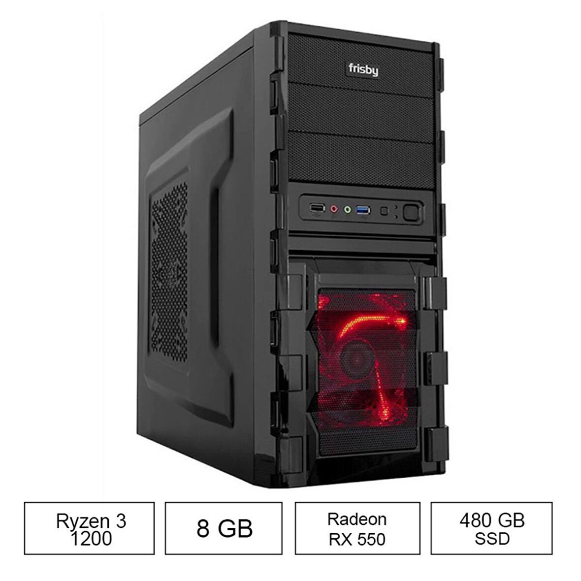 OXPC-R5000 RYZEN 5 5600G 16GB 512GB SSD APU FDOS