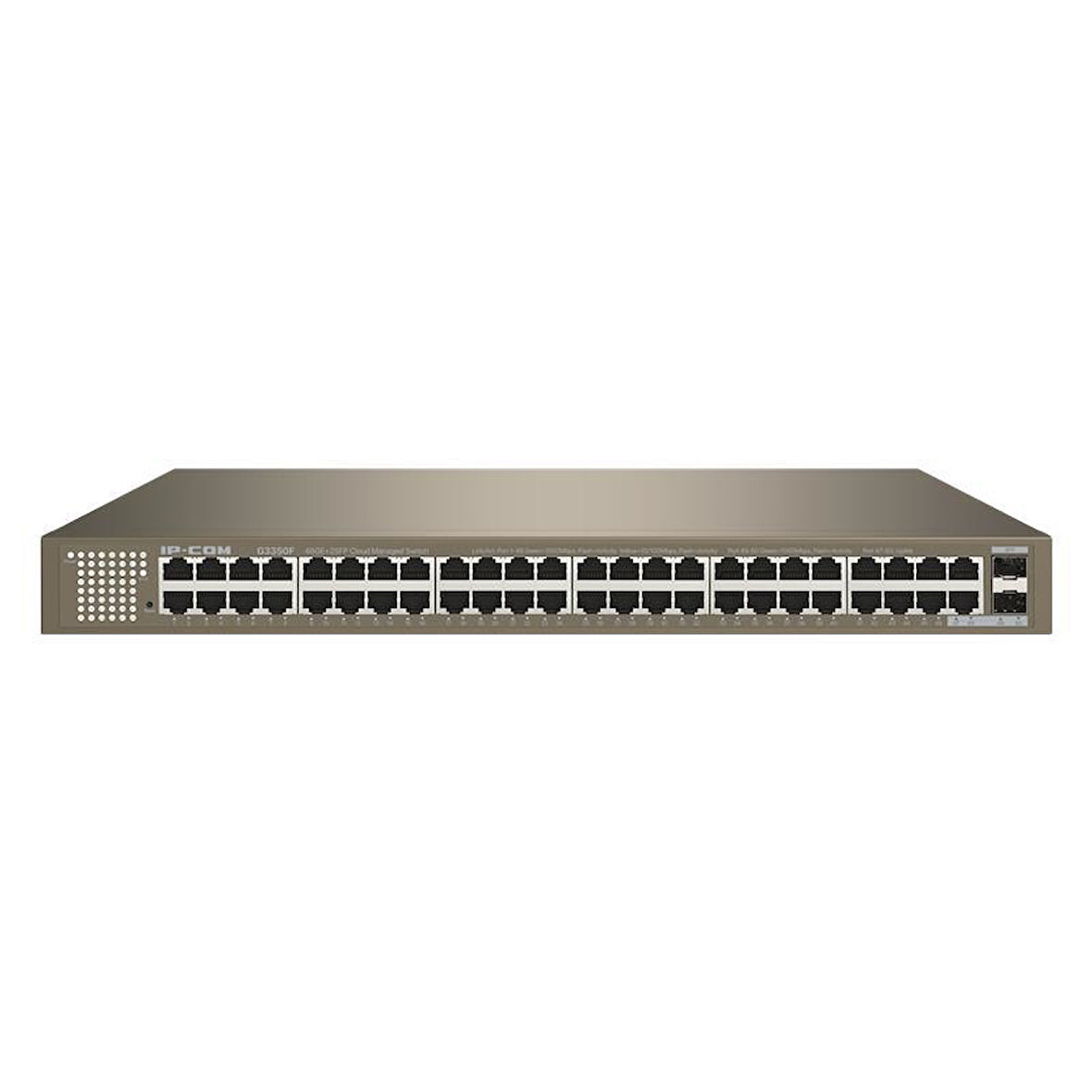 IP-COM G3350F 48 PORT GIGABIT + 2X1GB SFP UPLINK L2 CLOUD YÖNETİLEBİLİR RACKMOUNT SWITCH