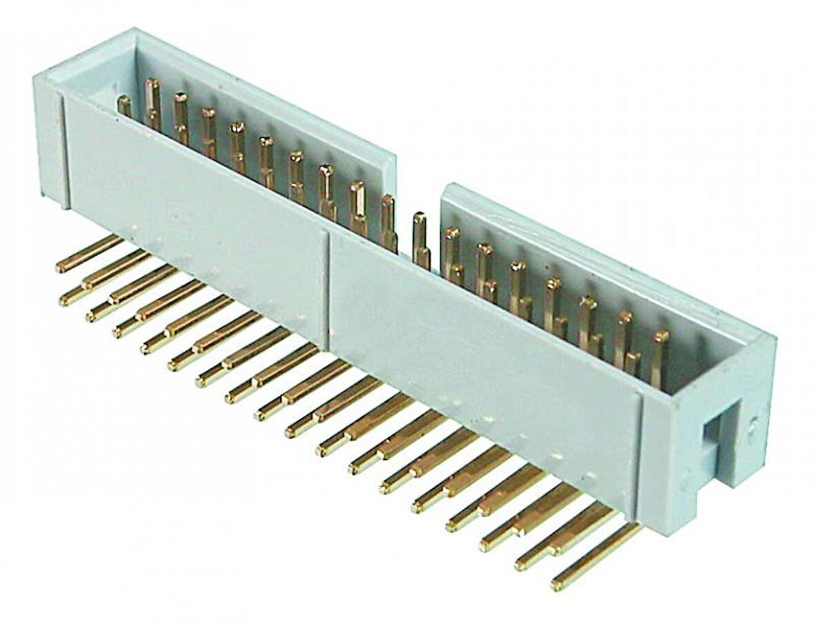 PCB Konnektörü 10 Pin Erkek Kilitsiz 90 Derece