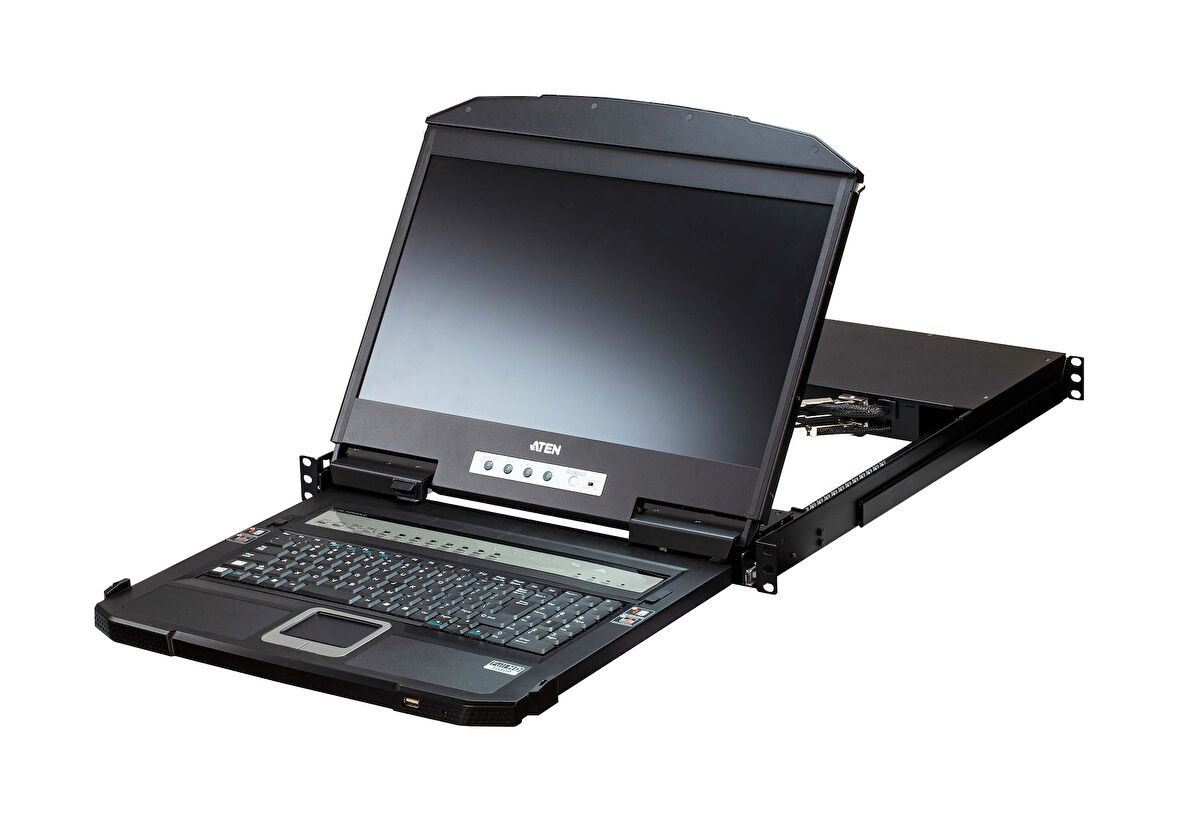 4-Port USB HDMI Çoklu Ekran Destekleyen ve Çift Ray Üzerinde Hareket Edebilen Geniş Ekran  Türkçe Klavyeli LCD KVM Switch
4-Port USB HDMI Multi-View Dual Rail WideScreen  Turkish Keyboard LCD KVM Switch