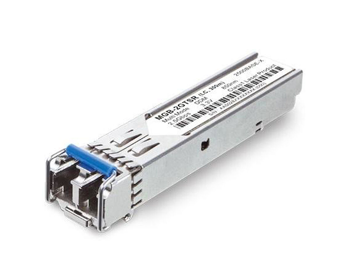 2.5G SFP Transceiver (Single mode, 1310nm, DDM, -40~85 derece C) - 20km
2.5G SFP Transceiver (Single mode, 1310nm, DDM, -40~85 degrees C) - 20km