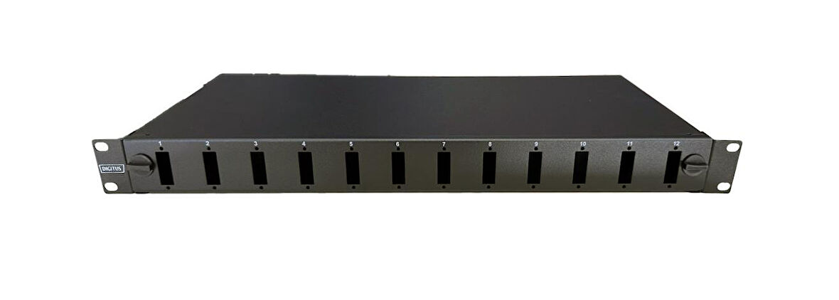 Digitus Fiber Optik Splice Panel, kilit mekanizmalı, 12 x SC DX, 1U
Digitus Fiber Optic Splice Panel, quick lock, 12 x SC DX, 1U