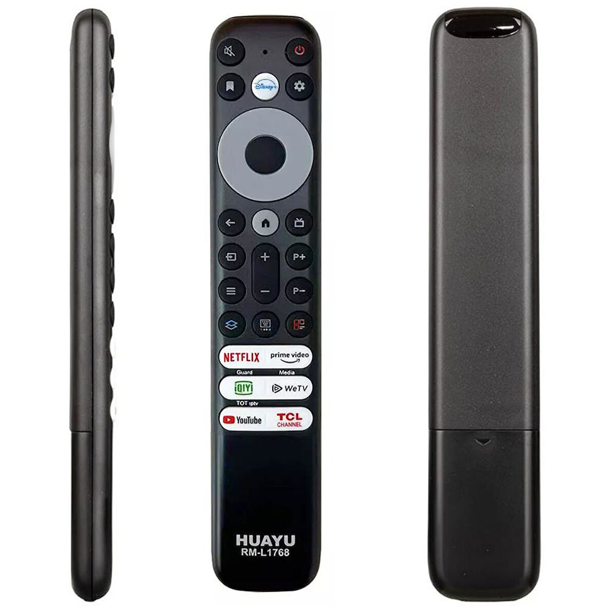 HUAYU TCL RM-L1768 SES KOMUTSUZ TCL RC902V RMR1 NETFLIX-PRIME VIDEO-GUARD-MEDIA-YOUTUBE TUŞLU LCD LED TV KUMANDASI