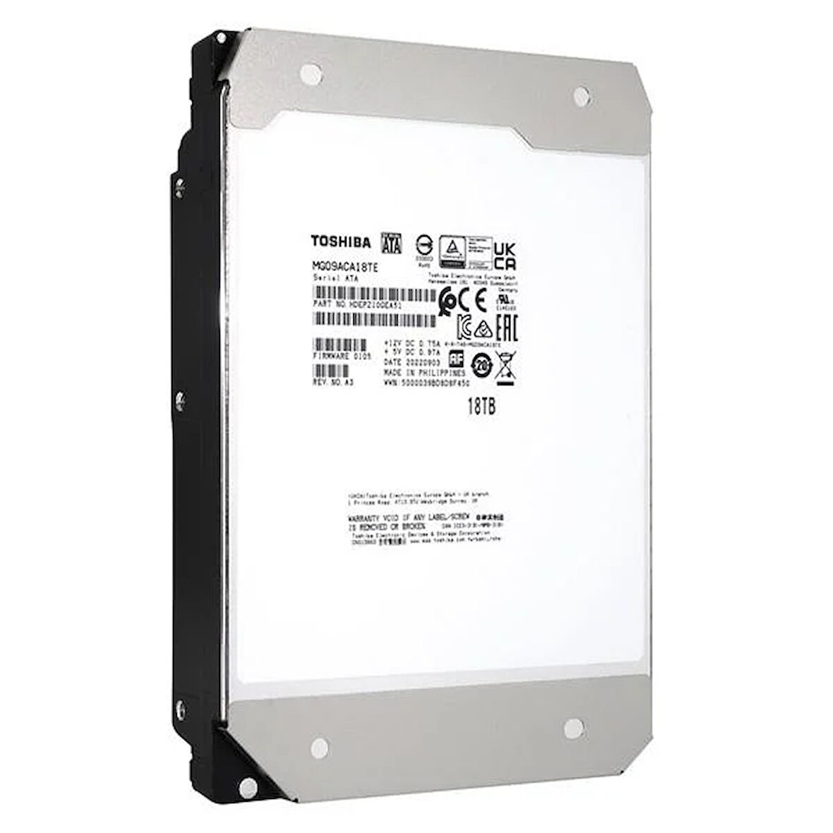 TOSHIBA 3.5" 18TB MG09 MG09ACA18TE 7200 RPM 512MB SATA-3 ENTERPRISE