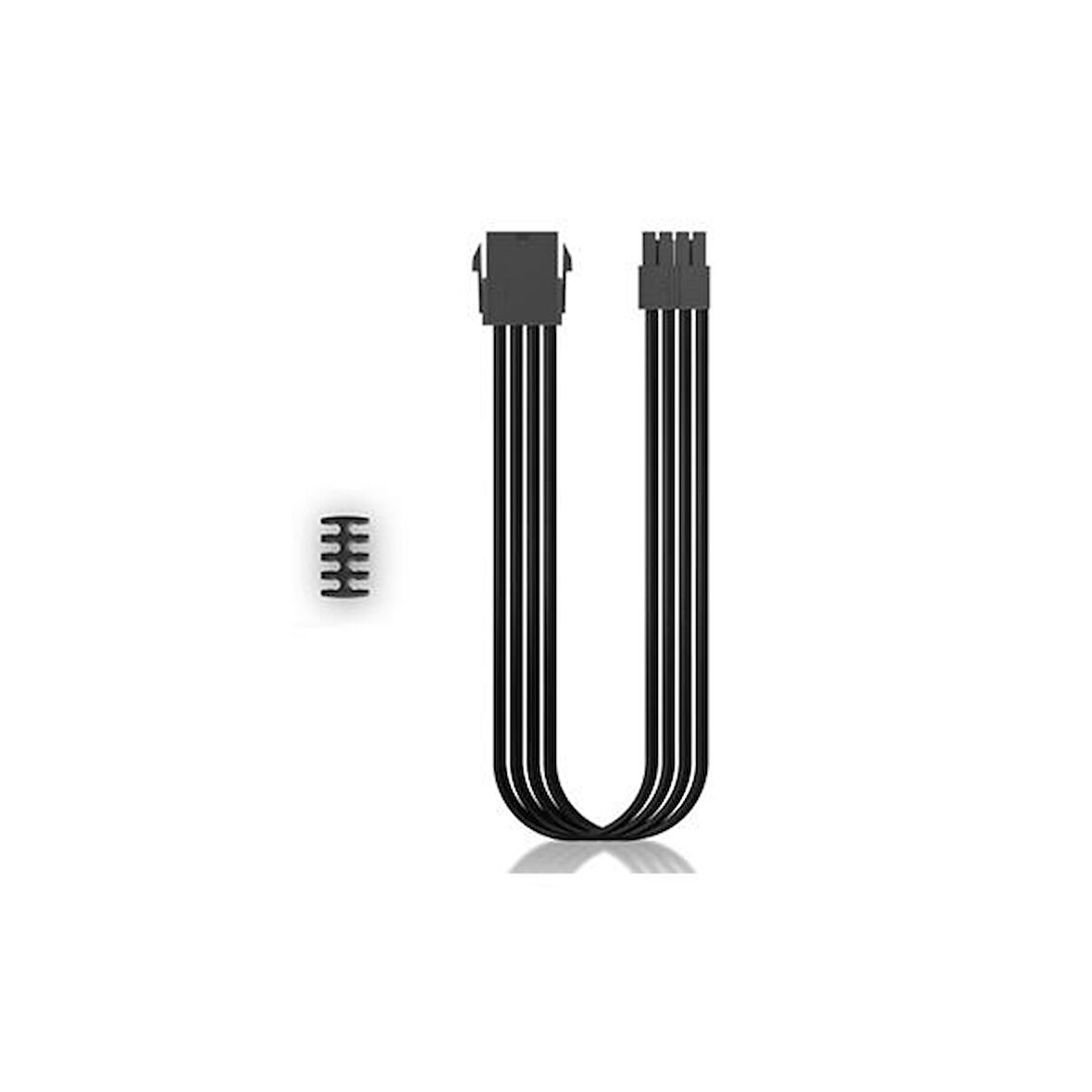 DEEPCOOL EC300-CPU8P-BK Standart Atx Ps2 Güç Kaynağı Uzatma Kablosu Yüksek Kaliteli 18Awg Fiber 300Mm