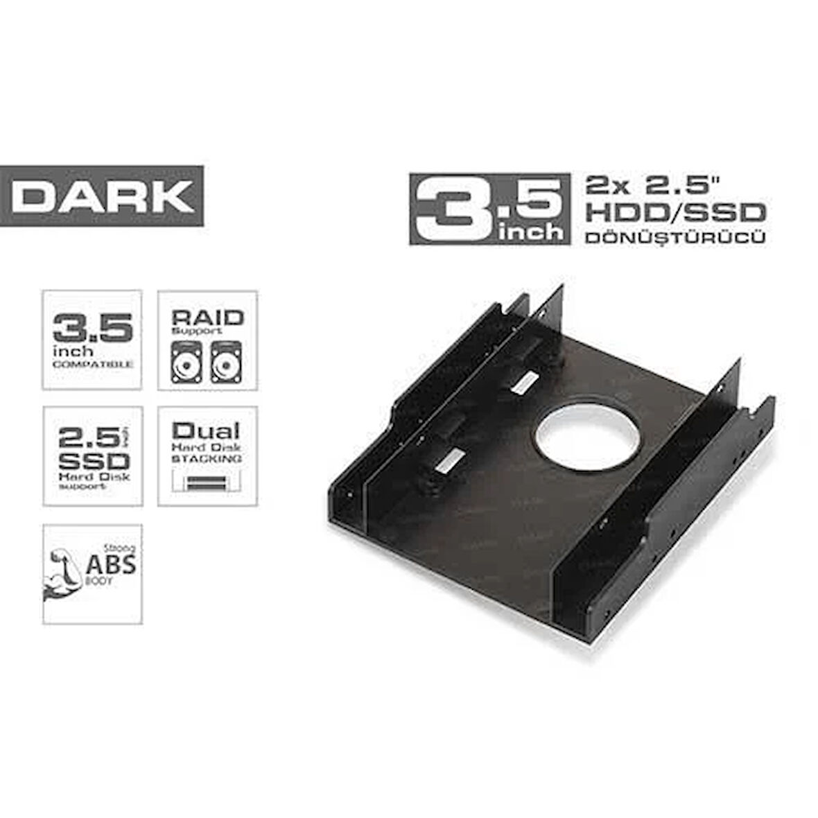 Dark Storex Dk-Ac-Da35x25 2.5" Ssd To 3.5" Hdd Kasa İçi Montaj Kiti