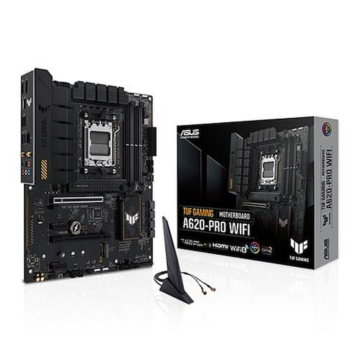 ASUS TUF GAMING A620-PRO WIFI-6 DDR5 HDMI-DP PCIE 4.0 AM5 ATX