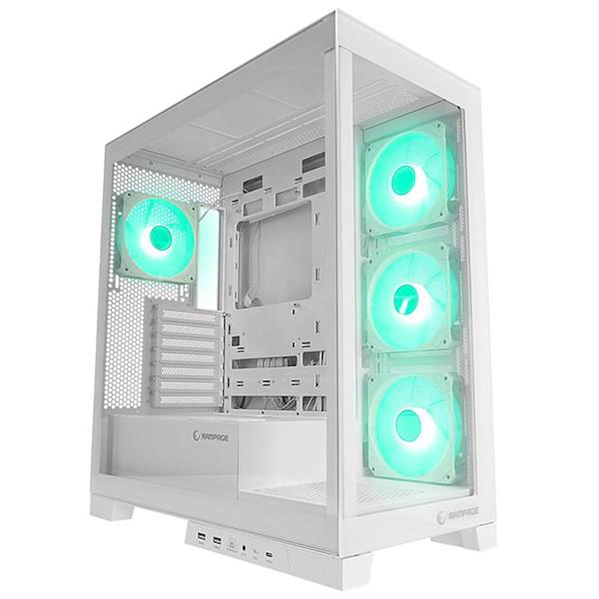 RAMPAGE HYDRA V2 WHITE GAMING EATX PC KASASI BEYAZ