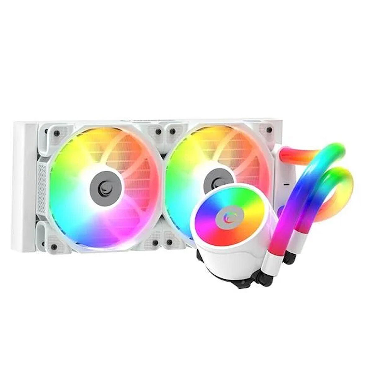 RAMPAGE 240MM ICEBLADE C6 RGB AM5-1700P SIVI SOĞUTMALI İŞLEMCİ FANI BEYAZ