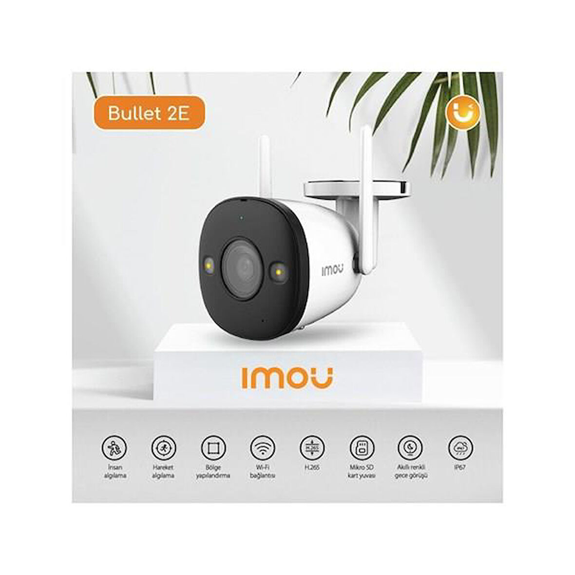 IMOU 3MP WIFI 3.6MM IPC-K3DP-3H0WF Dış Ortam Bullet Kamera (Bullet 2E)