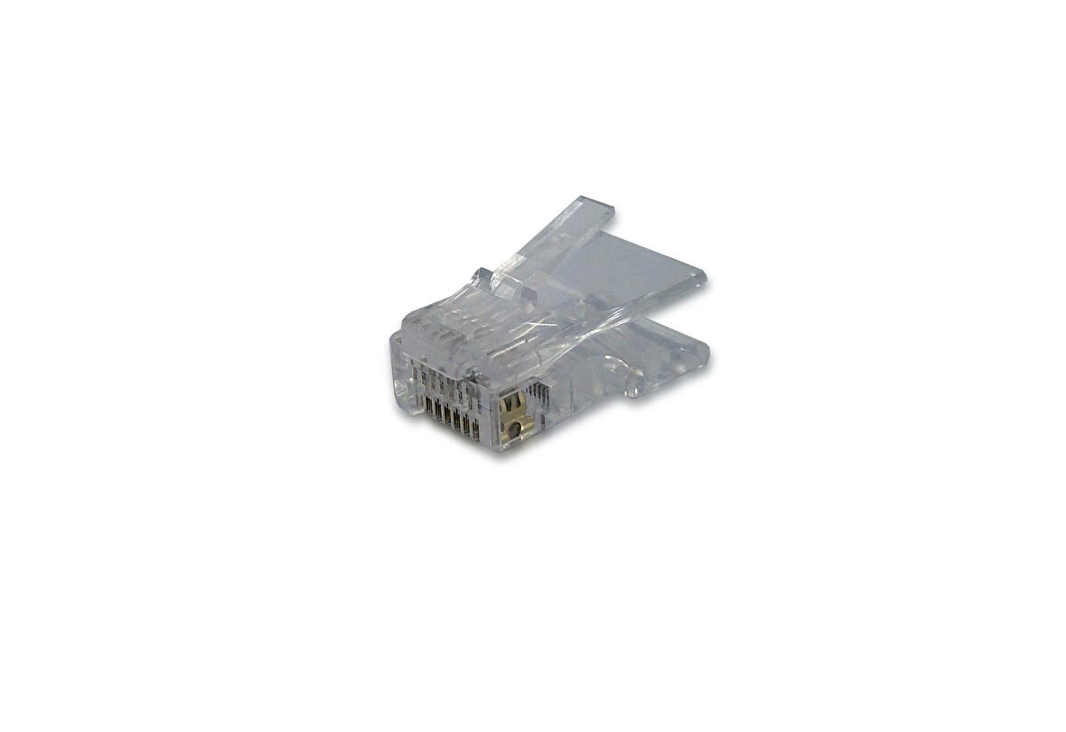 Beek Modüler Fiş, Category 6 (CAT.6), RJ45, 8P8C, Zırhsız/Unshielded, Yuvarlak Kablo Tipi, Altın Kaplama Kalınlığı 0,8µ